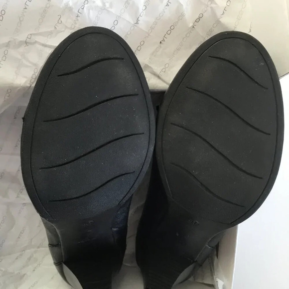ALDO Women' shoes Heel Business, Black Leather Casual Sz 41EUR  / 10 US - Picture 9 of 10